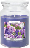 Lumanare parfumata bispol borcan premium line - violet garden, Stonemania Bijou