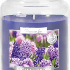 Lumanare parfumata bispol borcan premium line - violet garden