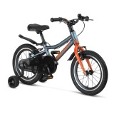 Bicicleta copii Motion, culoare gri/portocaliu, roata 16&quot;, cadru din otel Cod:51673000002