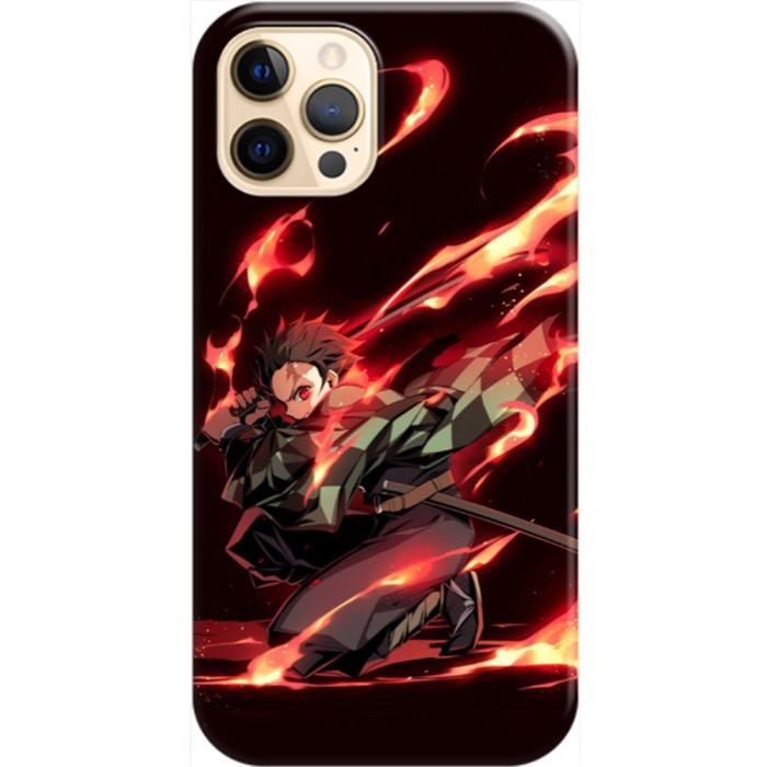 Husa compatibila cu Apple iPhone 14 Plus model Demon Slayer Tanjiro, Silicon, TPU, Viceversa