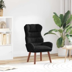 vidaXL Fotoliu de relaxare Negru 69 x 74 x 93 cm Catifea 42001893