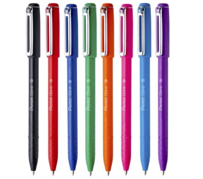 Set Pixuri Roller Pentel BX457 Izee Ball Cap 0.7mm, 8 Culori - RESIGILAT foto