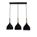 Pendul Player 3XE27 IP20, negru, Erste