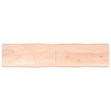 Cumpara ieftin Blat masă 220x50x(2-4) cm lemn stejar netratat contur organic