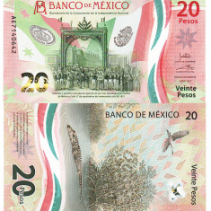 Mexic 20 Pesos Comemorativa 2021 Polimer Seria AE Semnatura 1 UNC