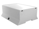 Carcasă pentru șină DIN ABS gri 110x142x53mm