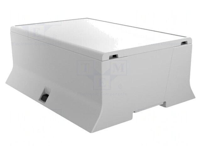Carcasă pentru șină DIN ABS gri 110x142x53mm