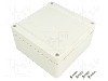 Carcasa ABS, 120mmx120mmx60mm, IP66, HAMMOND - 1555NGY