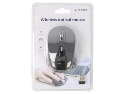 Mouse optic wireless USB negru foto