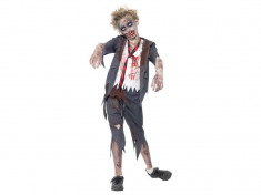 Costum Halloween elev zombie (pentru baieti) foto