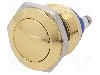 Intrerupator anti-vandalism, OFF-(ON), &Oslash;19mm, ONPOW - GQ19B-10/G