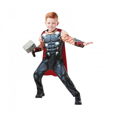 Costum cu muschi Thor pentru baieti - Avangers 116 cm 5-6 ani foto