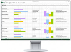 Monitor IPS LED EIZO 23.8inch EV2451-WT, Full HD (1920 x 1080), VGA, DVI, HDMI, DIsplayPort, Pivot, 5 ms (Alb) foto