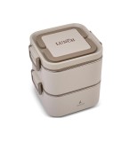 Set 2 caserole termice monobloc, capacitate totala 1400ml, interior metalic