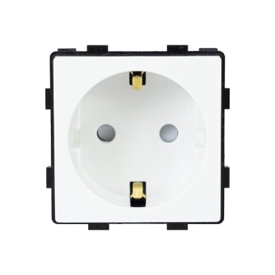 Aproape nou: Priza modulara simpla PNI WP331, 16A, schuko, pentru rama din sticla foto