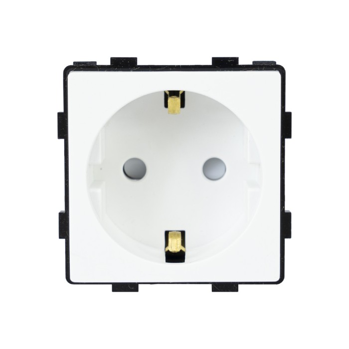 Aproape nou: Priza modulara simpla PNI WP331, 16A, schuko, pentru rama din sticla