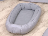 Baby Nest cu doua fete Pure Tricot Grey 70 x 45 cm, AMY