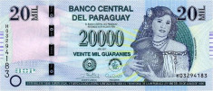 PARAGUAY ? bancnota ? 20000 Guaranies ? 2017 ? P-238c ? Serie H UNC necirculata foto