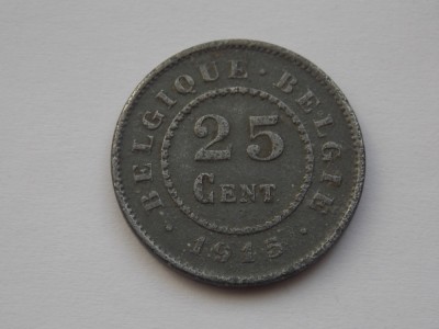 25 CENTIMES 1915 BELGIA foto