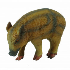 Figurina Porc mistret Collecta, 5 x 3 cm, plastic cauciucat, 3 ani+, Maro