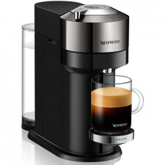 Espressor Nespresso Krups Vertuo Next Deluxe XN910C10, 1500W, Centrifusion™, Conectare la telefon, 1.1L, dark chrome + set capsule degustare