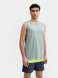 Tank top regular din bumbac organic pentru bărbați, 4F Sportswear