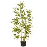 Planta Bambus Artificial 120 cm in Ghiveci cu 336 Frunze, Planta Artificiala cu Efect Realist pentru Interior si Exterior HOMCOM | Aosom RO