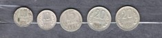 URSS (RUSIA) - LOT 5 MONEDE 10, 15, 20 COPEICI, ANI DIFERITI (11)