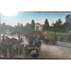 Carte postala - Bucuresti: Piata