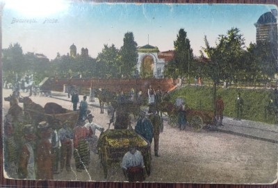 Carte postala - Bucuresti: Piata foto