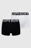 Superdry Boxeri (2-pack) culoarea alb