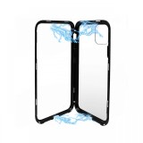 Carcasa iPhone 11 Pro Max Meleovo Magnetica Back Glass Black