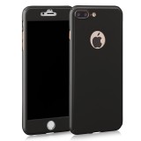 Husa Fullbody MyStyle Black pentru Apple iPhone 7 Plus acoperire completa cu folie de protectie gratis