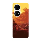 Husa compatibila cu Huawei Nova Y70 model World war aftermath, Silicon, TPU, Viceversa, Transparent, Carcasa