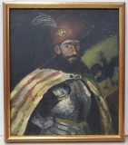 Mihai Viteazul - Pictura Ulei/Carton 29x25.5cm - Album Arta Nesemnat