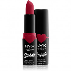 NYX Professional Makeup Suede Matte Lipstick ruj mat culoare 09 Spicy 3.5 g