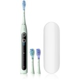 Oclean X Pro 20 Set periuta de dinti cu ultrasunete + 2 capete de schimb cu trusă de călătorie Green