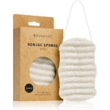 BrushArt Home Salon Konjac sponge burete exfoliant bl&acirc;nd pentru corp Natural 1 buc