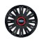 Set 4 capace roti Negre Cu Inel Rosu Active R15 pentru gama auto Ford