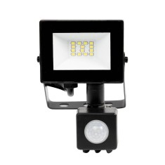 Proiector Slim LED SMD V4 Novelite 10W cu Senzor de Miscare 6500K IP65, Iluminat Exterior Eficient, Dimensiuni 96x151x54mm, Alb Rece Puternic
