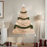 VidaXL Brad de Crăciun decorativ, 150 cm, lemn masiv