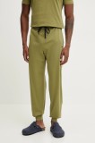 BOSS pantaloni de lounge culoarea verde, neted, 50515305