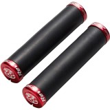Mansoane silicon Reverse Seismic-Ergo O32mm, Lock On, 145mm, Negru/Rosu Ultimate FactoryBikes