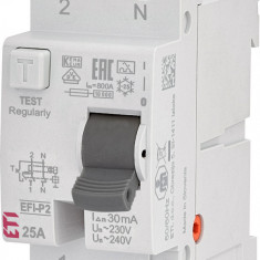 Siguranta automata diferentiala RCCB 25A, 30 mA, Tip A, ETI