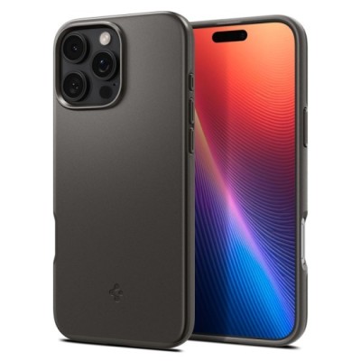 Husa pentru iPhone 16 Pro Max - Spigen Thin Fit MagSafe - Gunmetal foto
