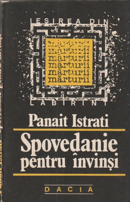 PANAIT ISTRATI - SPOVEDANIE PENTRU INVINSI