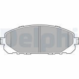 Set placute frana fata DELPHI, Jeep Cherokee (Kl), 06.2013-, Fata; puntea fata