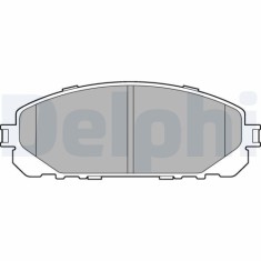 Set placute frana fata DELPHI, Jeep Cherokee (Kl), 06.2013-, Fata; puntea fata