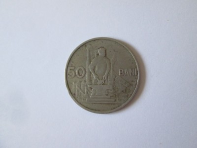 Romania 50 Bani 1955,moneda din imagini foto