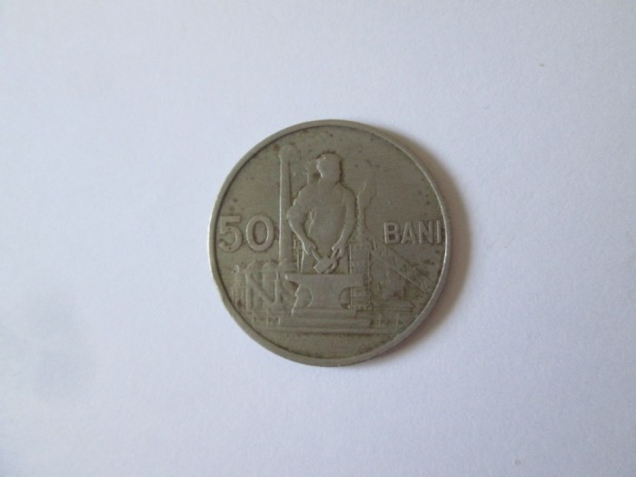 Romania 50 Bani 1955,moneda din imagini